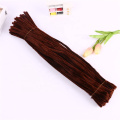 Factory sale 50CM colorful diy fuzzy sticks craft chenille stem for kids
